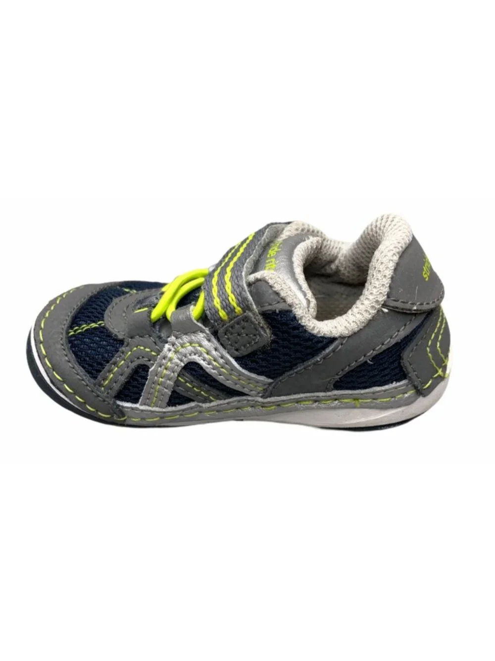 Stride Rite Riff Water Sandals Baby Boys 4 mos Infant Hook Loop Blue Green Gray